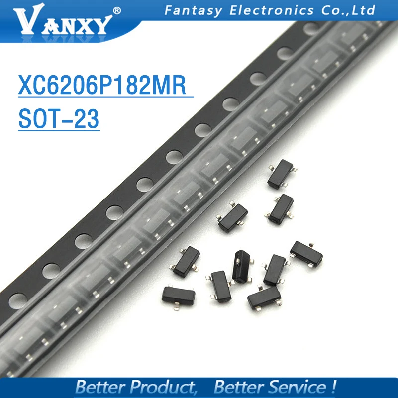

50PCS XC6206P182MR SOT23 XC6206 SOT XC6206P182 SMD SOT-23 new and original IC