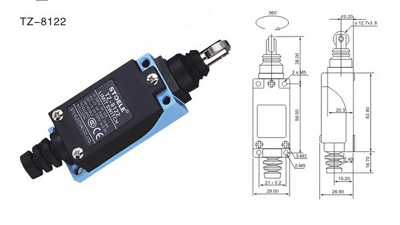 1 шт. концевой выключатель STDELE TZ-8104. TZ-8107.TZ-8108.TZ-8111.TZ8112.TZ-8122. TZ-8166.TZ-8167.TZ-8168 концевого выключателя микропереключатель