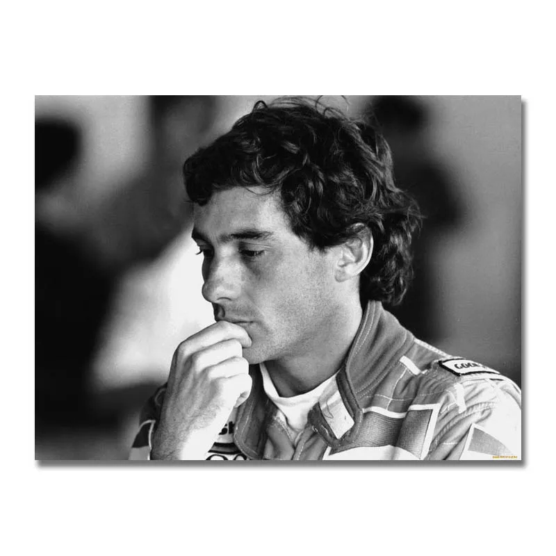 

Art Silk Or Canvas Print Ayrton Senna Racing Car Poster 13x18 24x32 inch For Room Decor Decoration-004