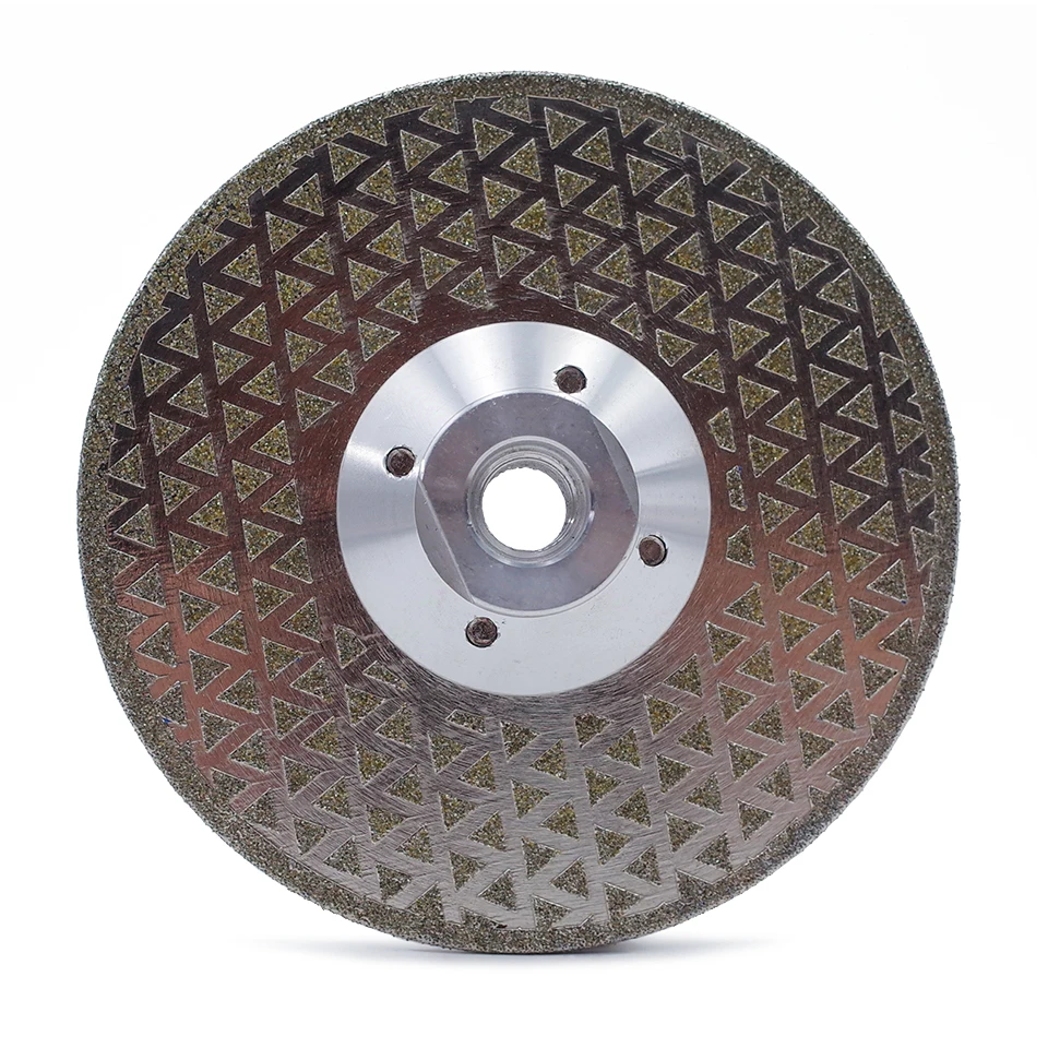 RIJILEI Electroplated Diamond Saw Blade Galvanized diamond cutting and grinding disc both sides For Marble Granite ceramic tile