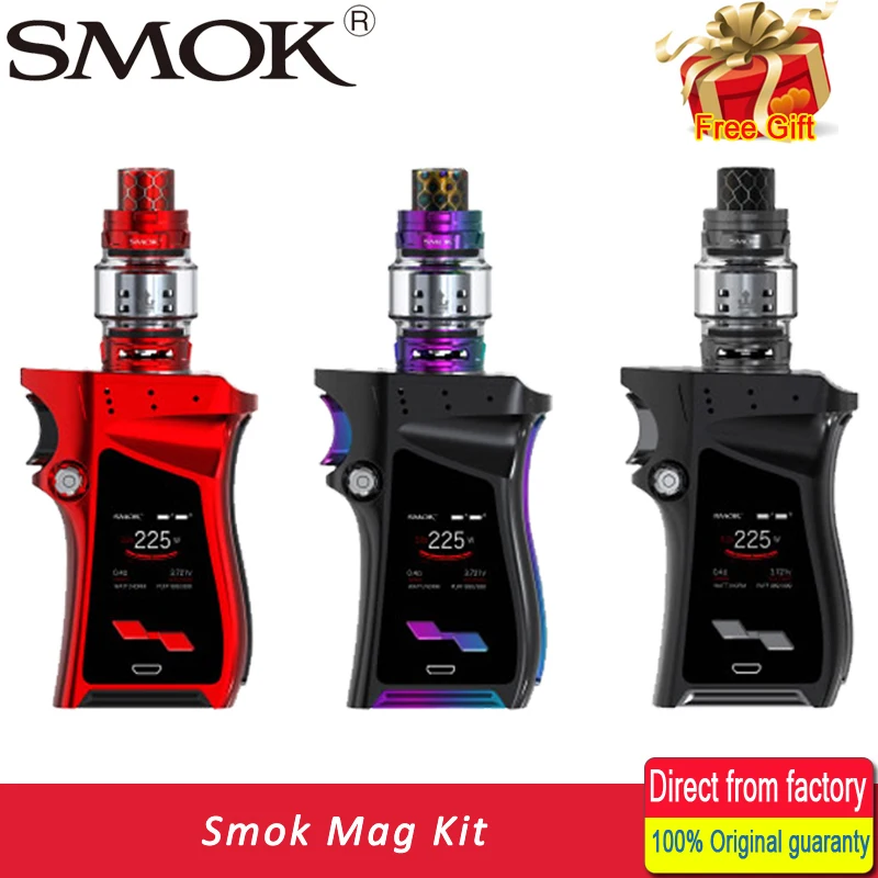 

In stock!! SMOK MAG Kit with 225W BOX MOD & TFV12 Prince 8ml Tank Electronic Cigarette Vape SMOK Mag Kit VS SMOK G-PRIV 2 Kit