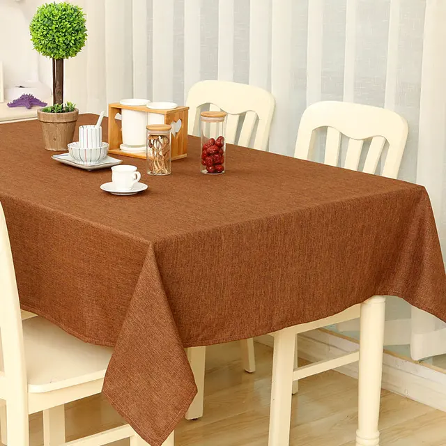 Aliexpress.com : Buy Table Clothes Cloth Fabric Cotton Linen Pure Color ...