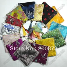 Красивый дамасский Кошелек для монет, держатель для карт, кошелек для ключей, ювелирная сумка, китайские квадратные сумочки, подарки, 50 шт. в комплекте