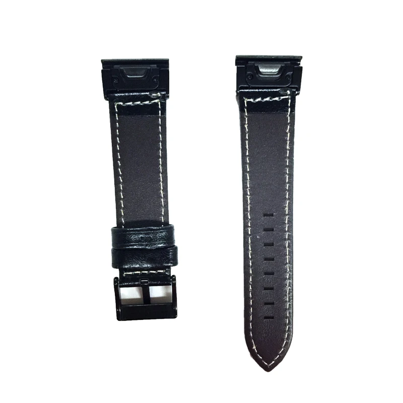 For Garmin Fenix5s Fenix 5 Fenix 5X Forerunner Watch Strap Men's Watch band Leather strap Blet Black band bracelet (1)