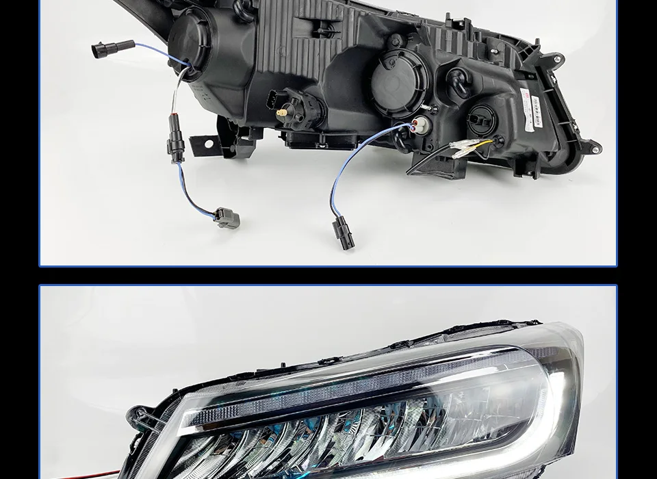 АКД автомобилей Стайлинг фар для Honda Accord G8 2008-2012 фары Полный светодиодные ходовые огни Би-ксенона луча противотуманных фар динамический