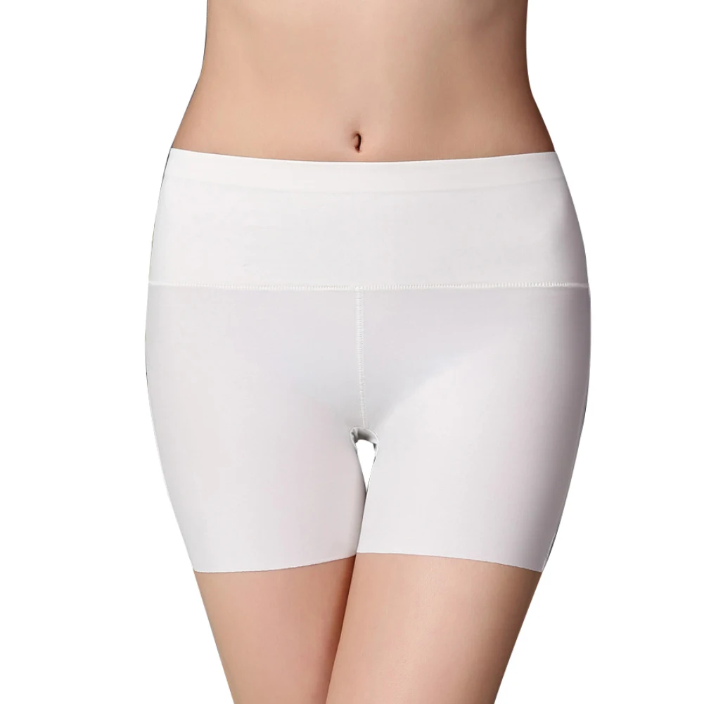 Women Summer Mini Dress Skirt Middle Rise Solid Color Boyshorts Safety