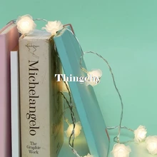 Светодиодный гирлянды симпатичная Роза Цветы День Святого Валентина сказочные огни батарея Рождество свадебное украшение гирляндами домашний декор