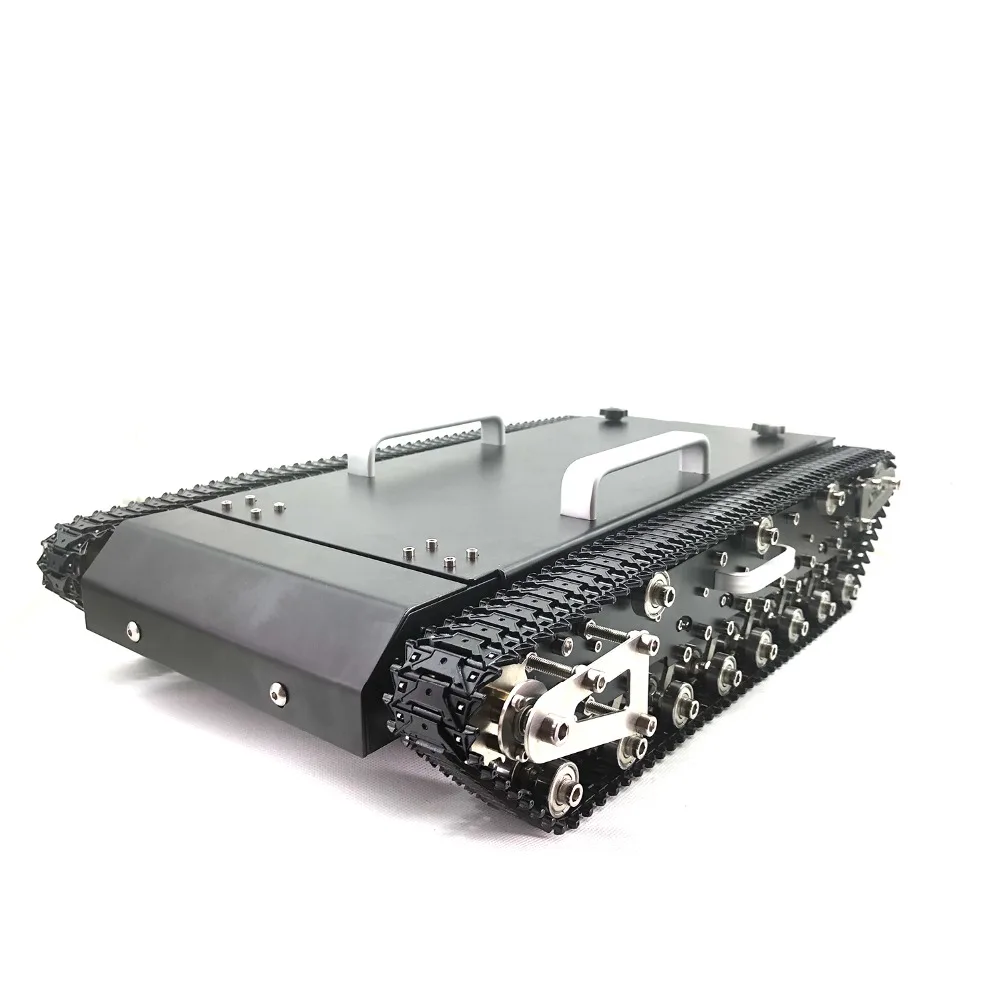 Все металлические шасси танка автомобиля WT-500, нержавеющая сталь, большой размер, высокая нагрузка, высокая мощность преграды для танковых вентиляторов. DIY