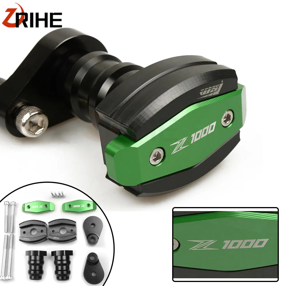 Motorcycle Accessories Frame Crash Pads Engine Case Sliders Falling Protector For Kawasaki Z1000 Z 1000 with z1000 logo Motorcycle Accessories Frame Crash Pads Engine Case Sliders Falling Protector For Kawasaki Z1000 Z 1000 with z1000 logo