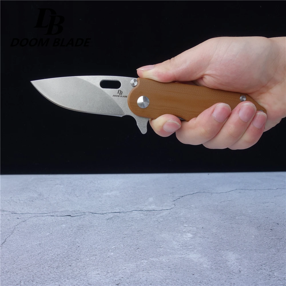 

G10 holder 60-61HRC hardness stainless steel folding knife super sharp and durable