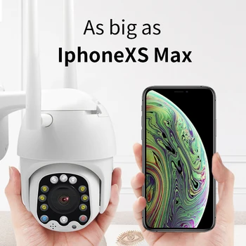 

1080P PTZ IP Camera Outdoor Waterproof Rotation Ball Machine infrared Camera IR Network CCTV Surveillance night version probe