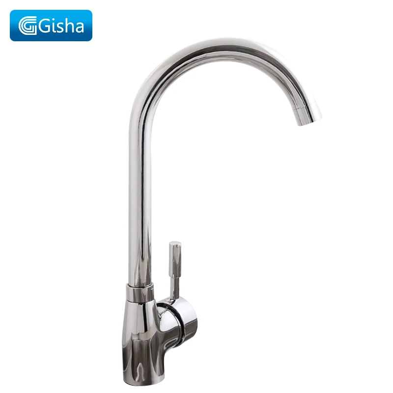 Gisha Kitchen Faucet 360 Degree Rotation Rule Shape Curved Outlet Pipe Tap Basin Plumbing Hardware Brass Sink Faucet G2030 Gisha Kitchen Faucet 360 Degree Rotation Rule Shape Curved Outlet Pipe Tap Basin Plumbing Hardware Brass Sink Faucet G2030