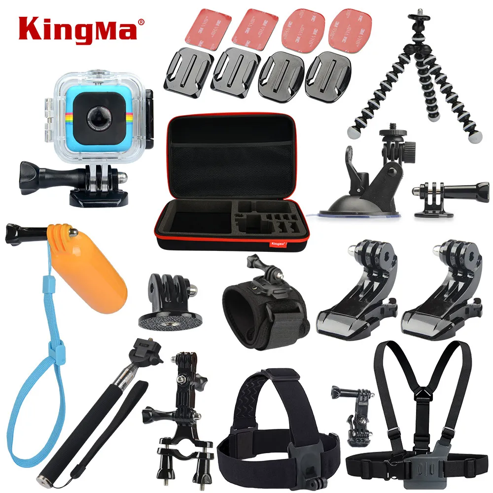 

KingMa For Polaroid Cube+ Waterproof Case 12-in-1 Accessories Kit for Polaroid Cube and Cube+ Accesorios set
