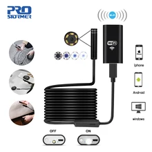 PROSTORMER эндоскоп с Wi-Fi и Камера 720P жесткое/Softwire бороскоп для iphone Android 1/2/3,5/5/7/10 M Водонепроницаемый inspecte Камера 5