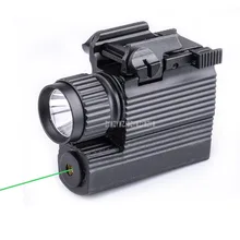 M008G 2 в 1 зеленый точечный Лазер прицел+ светодиодный охотничий Лазерный фонарь для ружья Тактический 250 люмен оружие свет фонарик для пистолета