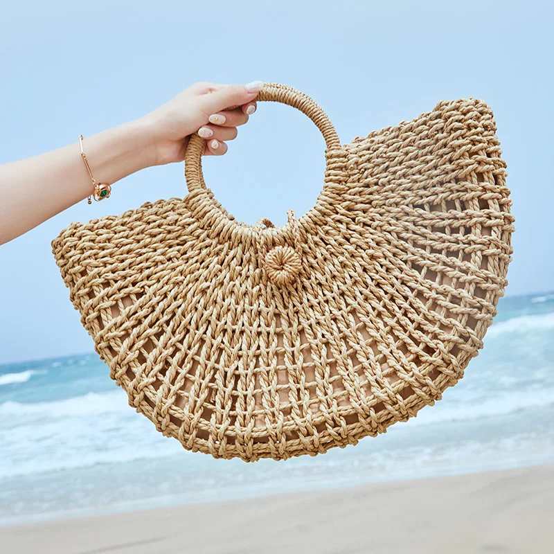 Panier Plage Sac De Plage Fourre-tout En Paille Les Tropéziennes