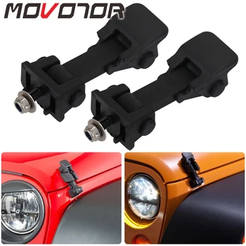 

For Jeep Wrangler TJ 1997-2006 Black Engine Lock Hood Latch Catch Cover ABS Exterior Second Generation Car Styling
