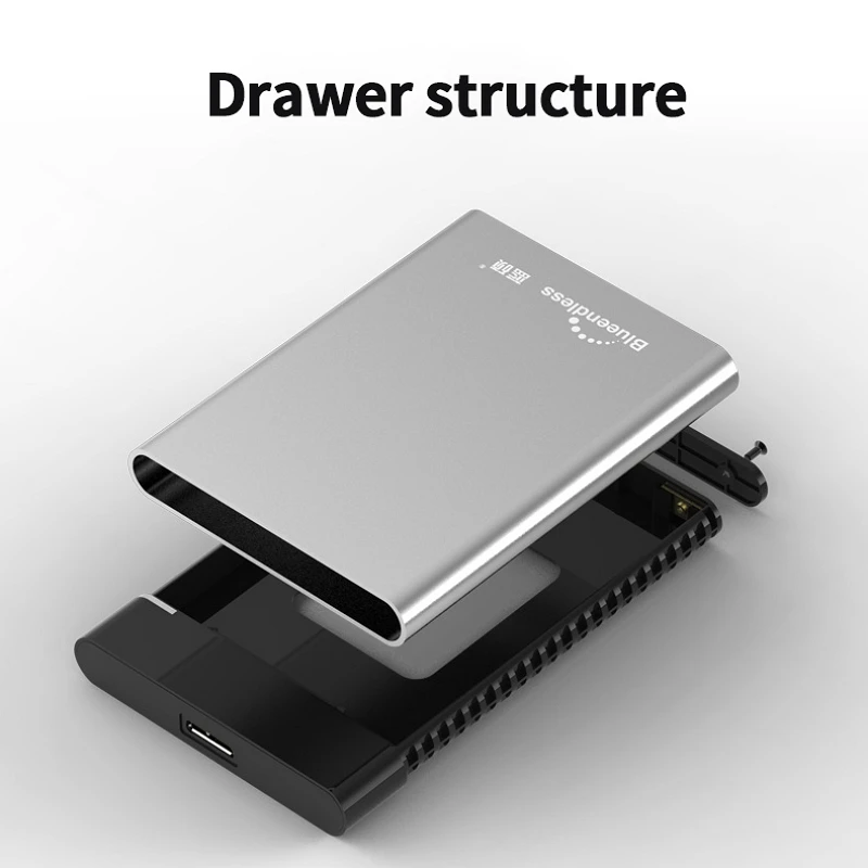 Корпус для внешнего жесткого диска 2 5 дюйма sata USB micro B 3 0/Type C 1 алюминиевый чехол 7