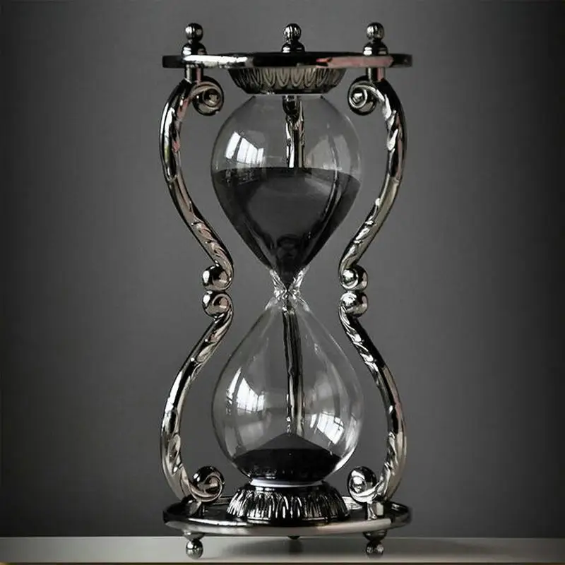 

HQ 12 Constellations Zodiac BLACK SAND Fixed Sand Glass Sand Timer Clock Hourglass Home Office Decoration Tableware Gift