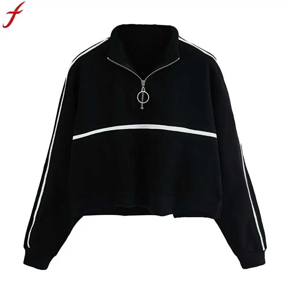 

Fashion Casual Women Pullover Zipper 2019 Autumn Winter Warm Jumper Femme Casual Long Sleeve Turtleneck Sweatshirt sudadera muje