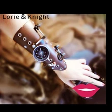 Стимпанк браслет винтажные кожаные перчатки без пальцев широкий браслет манжета