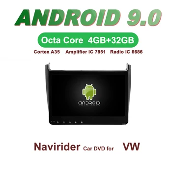 

Navirider GPS Android 9.0 bluetooth stereo 4-Core 8-Core car DVD player for POLO 2016 head unit autoradio accessories