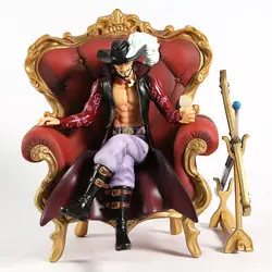 Одна деталь Dracule Mihawk сидя на диванном стуле Ver. ПВХ фигурка Коллекционная модель игрушка статуя