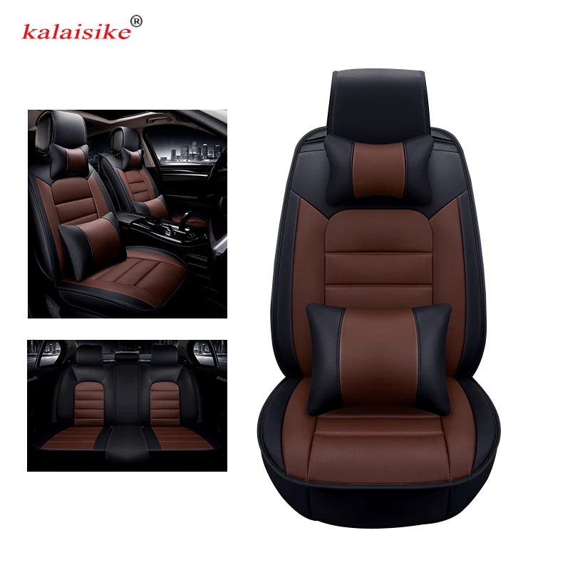 Универсальные кожаные чехлы Kalaisike для автомобильных сидений Hyundai всех моделей i30