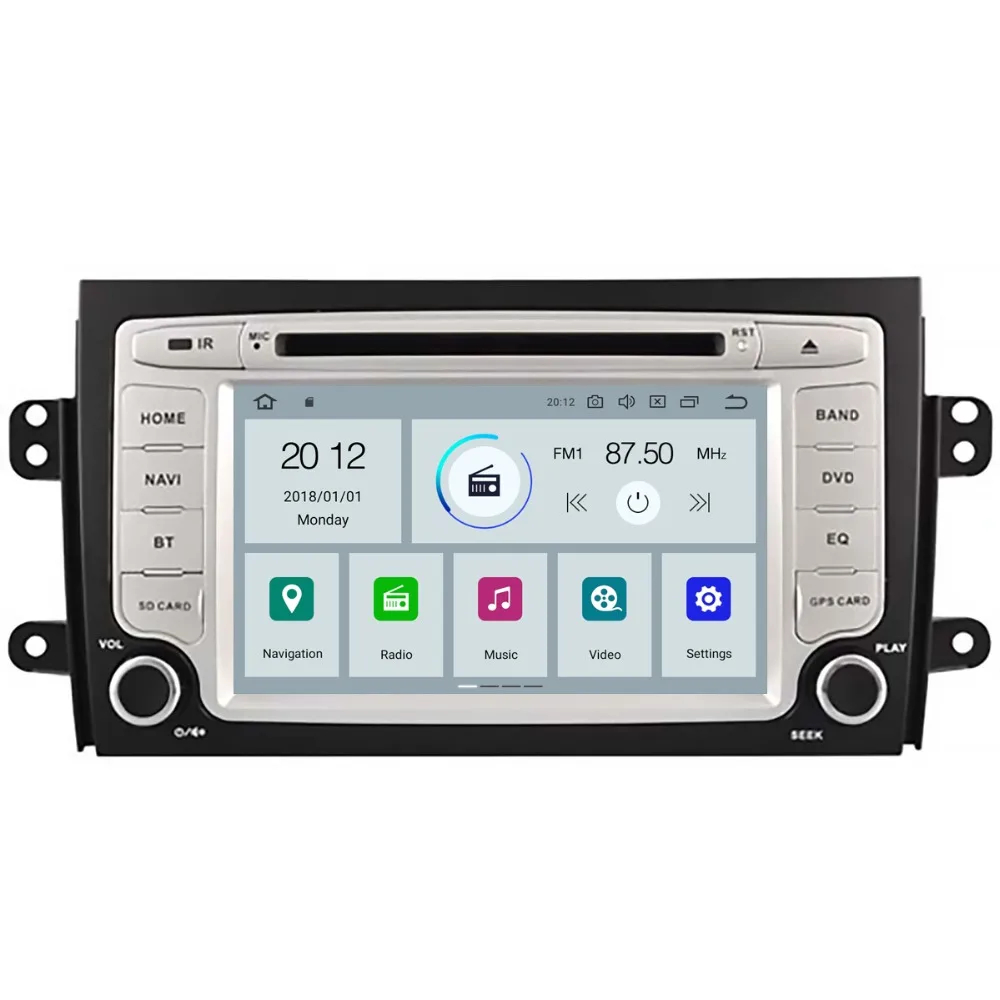 Top Aotsr Android 9.0 GPS navigation Car DVD Player For SUZUKI SX4 2006-2012 multimedia 2 din radio recorder 4GB+32GB 2GB+16GB 0