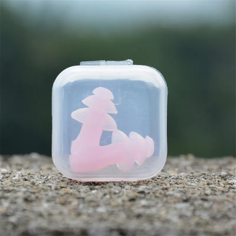 Adult Swim Ear Plug Soft Silicone Mushroom shape Swimming Ear Plugs Water Swim Sports Adult Ear Plugs