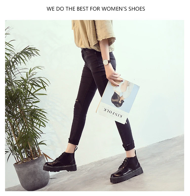 AIYUQI autumn new women's Martin boots Europe and the United States tendon thick women's short boots warm women's shoes