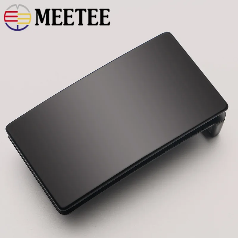 

Meetee Smooth Zinc Alloy Belt Buckle for Men's 33mm Belt DIY Leather Craft Decorative Jeans Clothing Accessories BD361