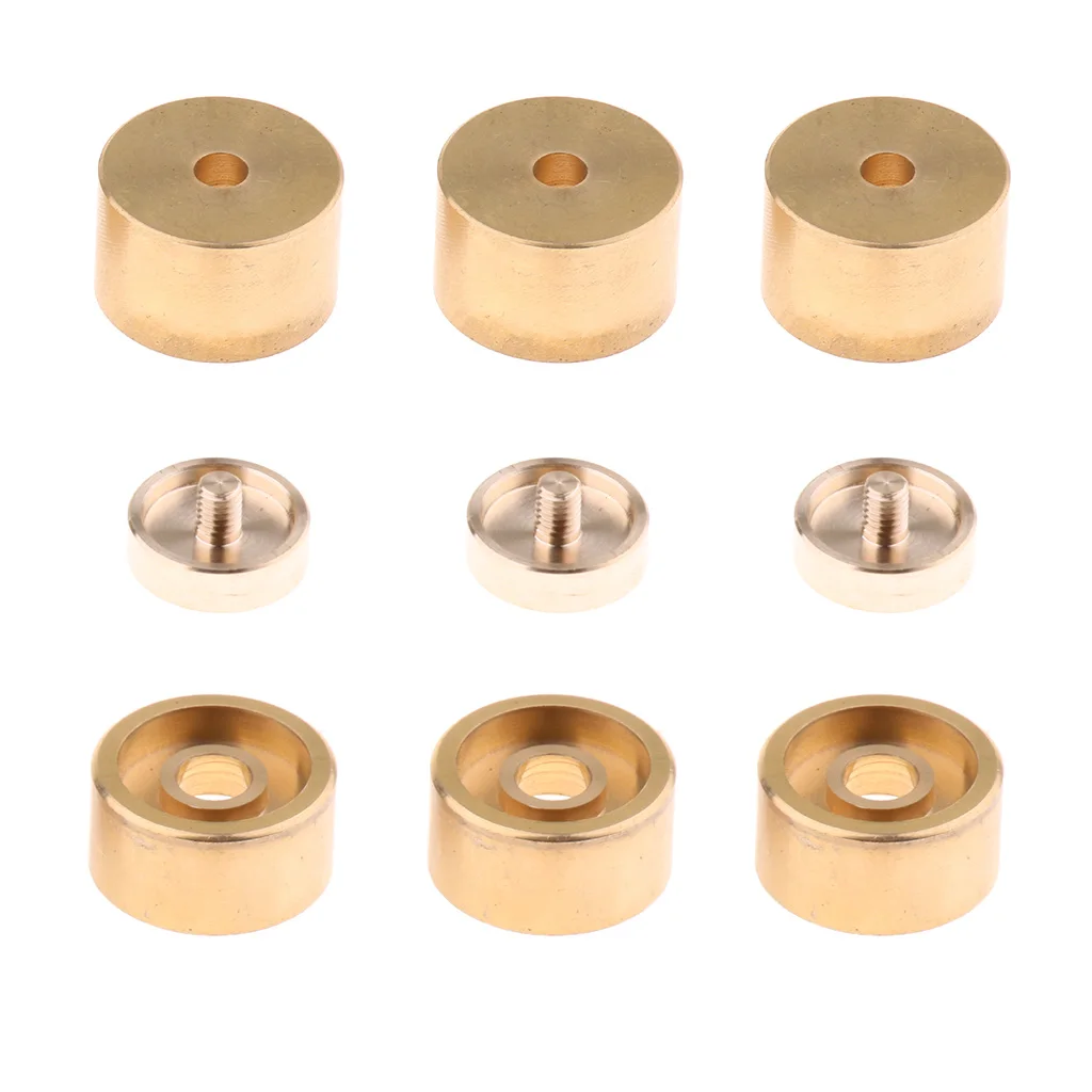 1 Set Golden Metal Trumpet Valve Finger Buttons Trumpet Repairing Parts Musical Instrument Accessories for Trumpet