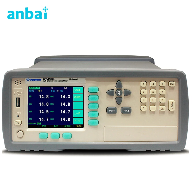 16 channels high temperature data logger temperature chart recorder