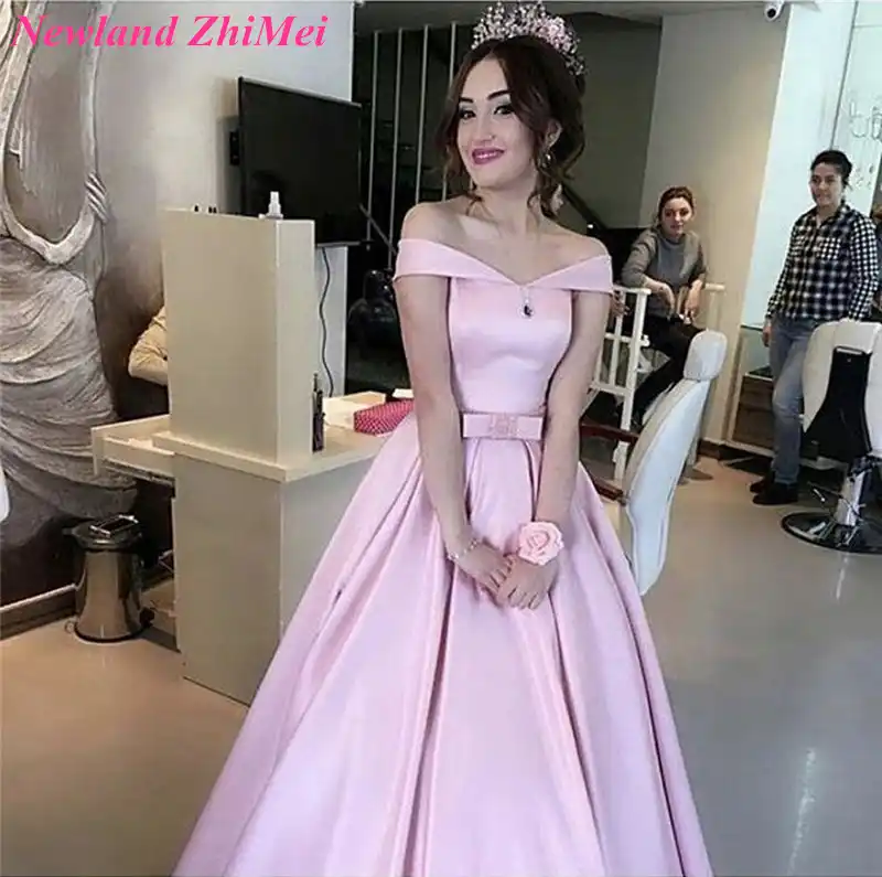 baby pink prom dresses 2018