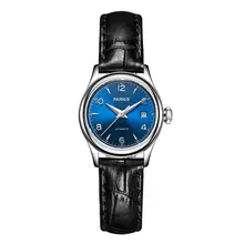 Parnis Royal Seriers Luminous Lady Women Leather Watchband Fashion Automatic Mechanical Watch Wristwatch