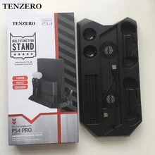 TENZERO Super Cooling Fans Charging Dock Station Host Vertical Bracket Stand Aircraft Car For PlayStation 4 PRO VR Controller    TENZERO Super Cooling Fans Charging Dock Station Host Vertical Bracket Stand Aircraft Car For PlayStation 4 PRO VR Controller