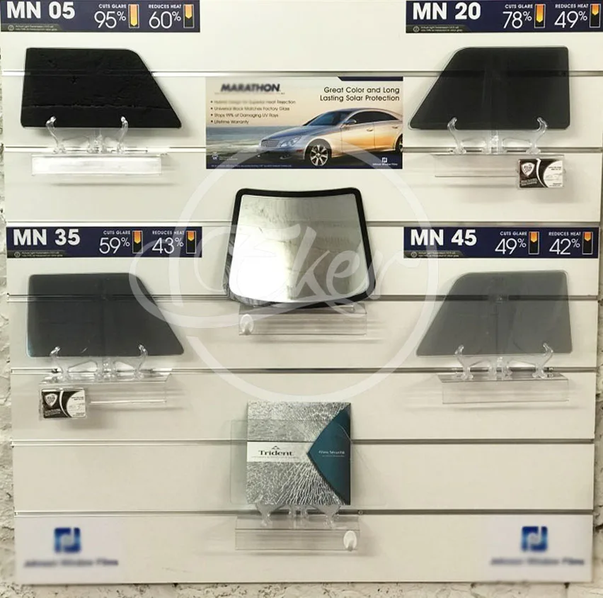 

EK-B2 31.5cm*17.5cm 10PCS Car Window Tint Display Models With Stand Car Window Film DIsplay Models Car Front Window Solar Film