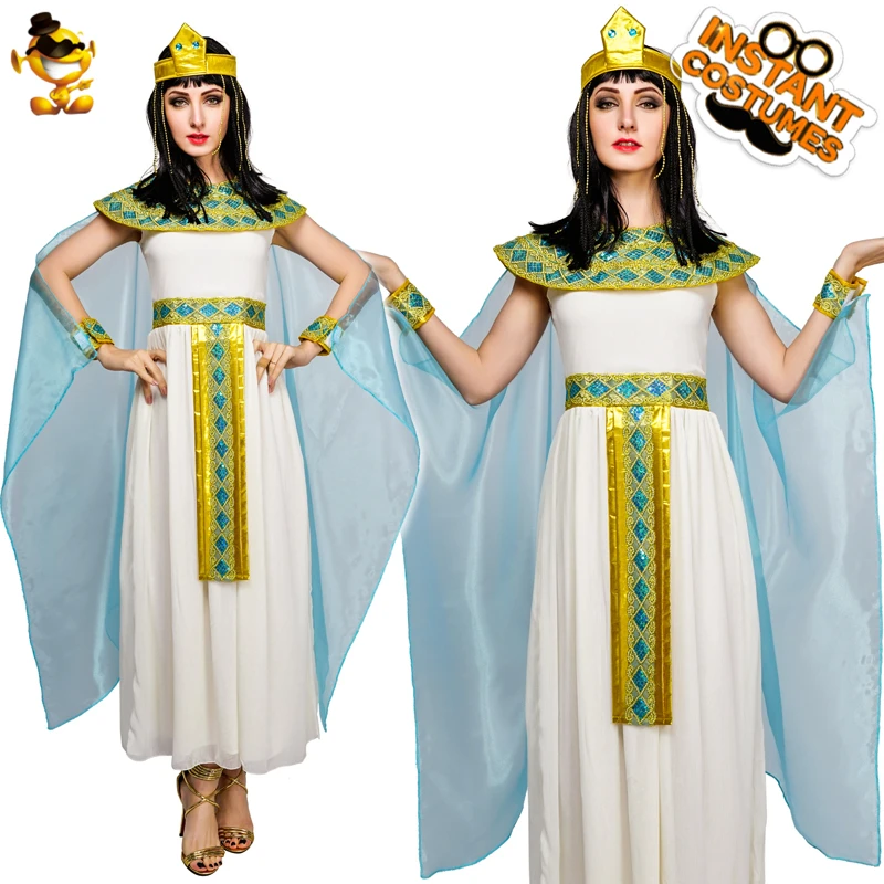 

DSPLAY Halloween Party Temperament Original Cosplay New Style Egyptian Queen Of The Nile Cleopatra Costume Women's Elegant Dress