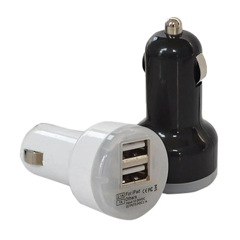 Universal 2.1A/1A Dual USB car charger 2 port Cigarette Lighter Adapter Charger USB Power Adapter For all smart phones
