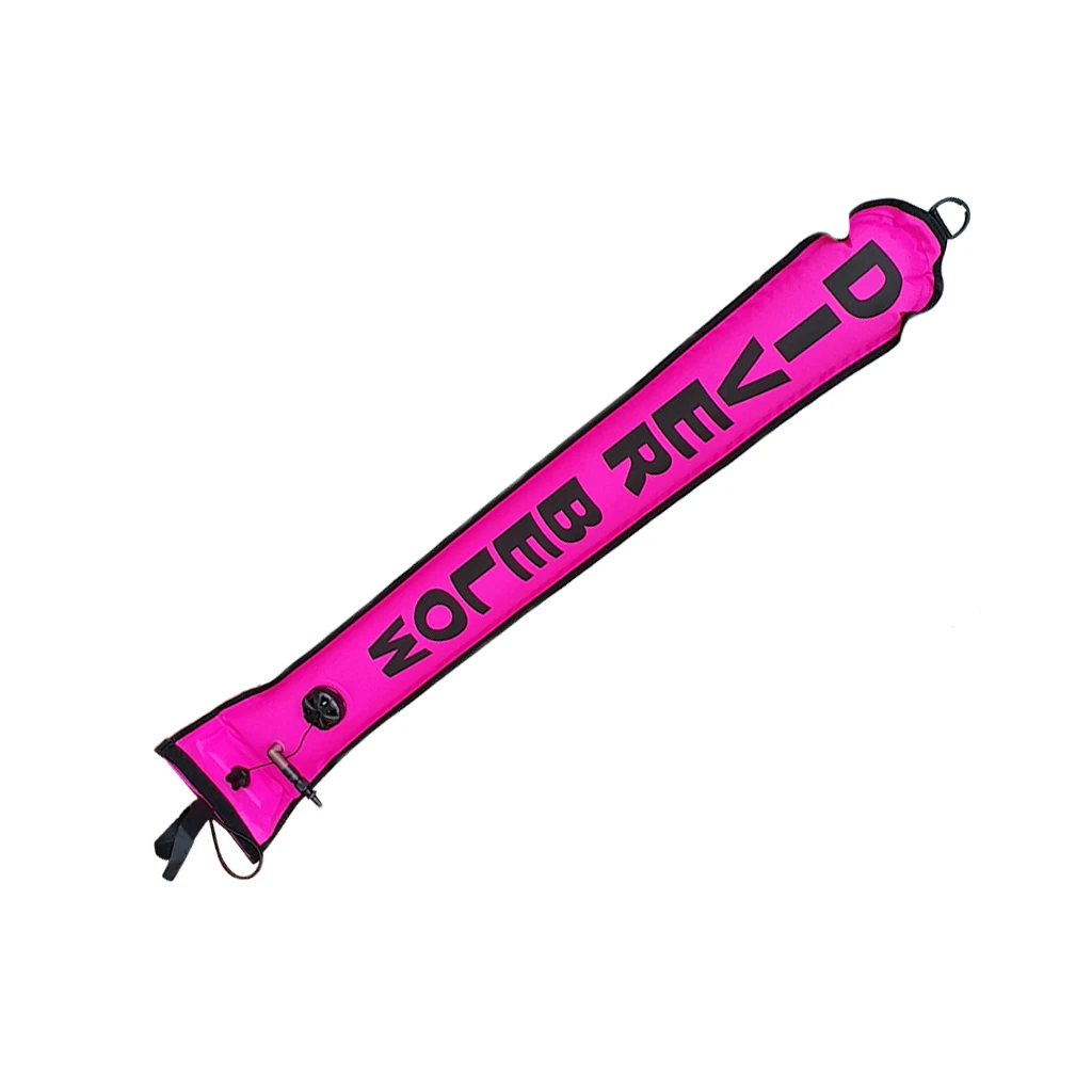 4FT 1.2m Inflatable Scuba Diving SMB Surface Marker Buoy Diver Below Signal Tube Float Sausage Underwater Snorkeling Accessories