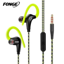 Fonge Stereo Sport Earphone Headphones handsfree In-ear Headset 3.5mm With Mic Earbuds For All Mobile Phones