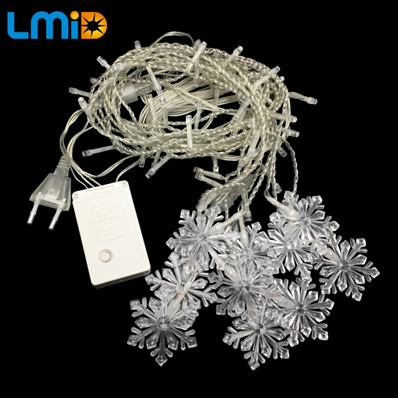 LMID Holiday Lighting 2M*0.6M 60LED Snowflake Home Xmas Decoration Christmas Lights Outdoor Waterproof Fairy Curtain String Lamp LMID Holiday Lighting 2M*0.6M 60LED Snowflake Home Xmas Decoration Christmas Lights Outdoor Waterproof Fairy Curtain String Lamp