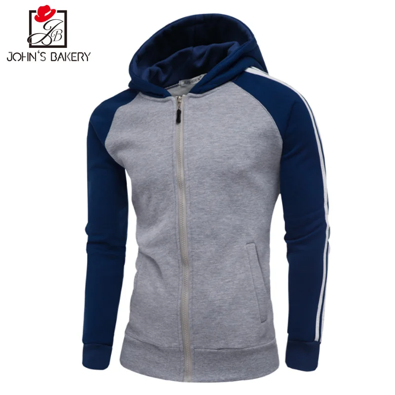 2019 New Mens Hoodies and Sweatshirts Zipper Hooded Sweatshirts Male Clothing Fashion Military Hoody For Men Stitching Hoodies