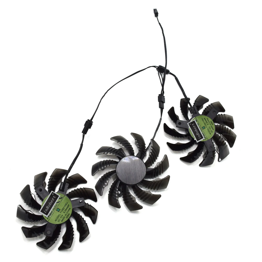 Новый вентилятор охлаждения 75 мм T128010SU PLD08010S12H 3Pin 0.35A для Gigabyte 7970 GTX 970 GAMING