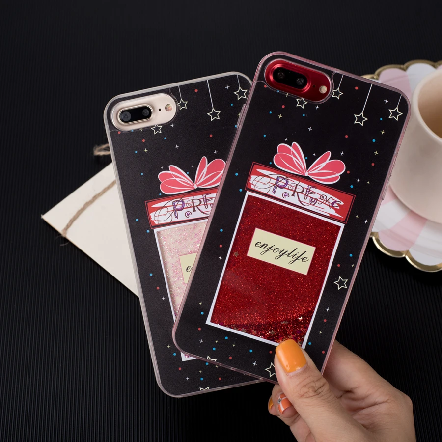 

Fashion Bling Liquid Quicksand Cases For IPhone 6 6S Plus Case anjoy life Back Cover For Iphone 7 Coque For Iphone X 7 8 Plus