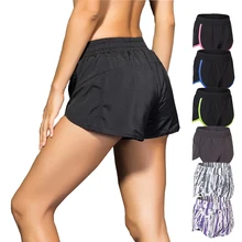 Женские спортивные шорты для йоги, для женщин, для тренажерного зала, для улицы, для бега, женские шорты для тренировок, для фитнеса, быстросохнущие, свободная спортивная одежда
