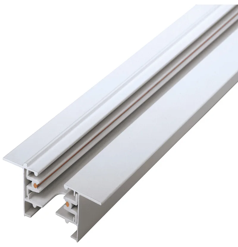 Two Wire Concealed Track Bar Joint Connector 1 METER White