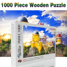 Португалии Pena 1000 шт. взрослых головоломки деревянные головоломки пейзаж Пазлы для детей развивающие игрушки, подарки