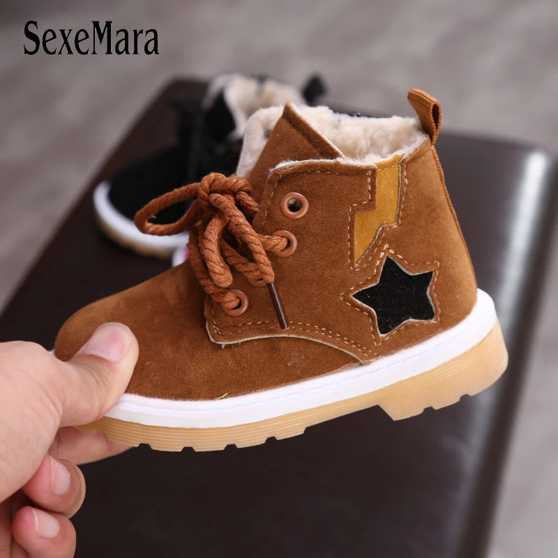 

Kids Snow Boots Boys Winter Boots for Girls 2019 Cute Martin Boots for Children Toddlers Keep Warm New Baby Shoes Pretty C06053